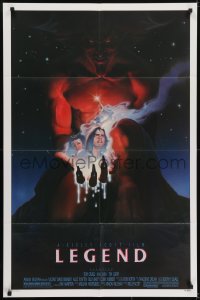 5k468 LEGEND 1sh 1986 Tom Cruise, Mia Sara, Tim Curry, Ridley Scott, cool fantasy artwork!