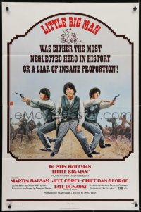 5k475 LITTLE BIG MAN 1sh 1971 Dustin Hoffman is the most neglected hero in history, Arthur Penn!