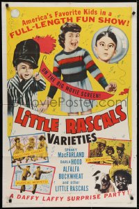 5k476 LITTLE RASCALS VARIETIES 1sh 1959 George 'Spanky' MacFarland, Darla Hood, Alfalfa!