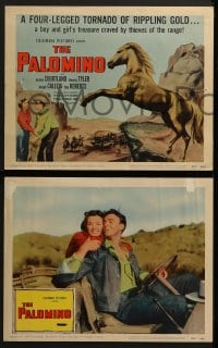 5w236 PALOMINO 8 LCs R1956 Jerome Courtland, Beverly Tyler, Joseph Calleia, great horse artwork!