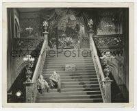 5x367 GONE WITH THE WIND set reference 8x10 still 1939 Victor Fleming & another on stairs!