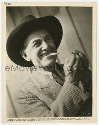 5x383 HARRY CAREY SR. 8x10.25 still 1936 great smiling close up with cigarette in mouth!