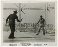 5x395 HIDEOUS SUN DEMON 8x10 still 1959 Robert Clarke as the pants-wearing monster facing down cop!