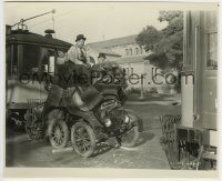 5x403 HOG WILD 8x9.75 still 1930 Stan Laurel & Oliver Hardy's car squished between trains!