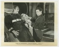 5x416 HOUSE OF FRANKENSTEIN 8x10.25 still 1944 Lon Chaney Jr. choking Boris Karloff by monster!