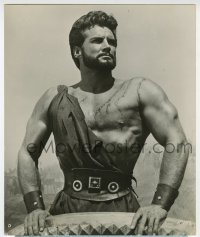 5x394 HERCULES 7.5x9 still 1959 best close up of the world's mightiest man Steve Reeves on chariot!