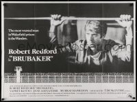 5y294 BRUBAKER British quad 1980 warden Robert Redford is the most wanted man in Wakefield prison!