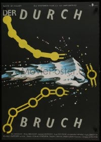 5y551 BREAKTHROUGH East German 23x32 1987 Dmitri Svetozarov's Proryv, colorful Weneler art!