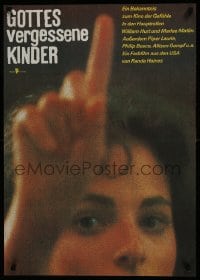 5y556 CHILDREN OF A LESSER GOD East German 23x32 1988 William Hurt, different Marlee Matlin!