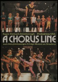 5y557 CHORUS LINE East German 23x32 1986 image of New York City Broadway group!