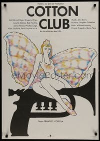 5y562 COTTON CLUB East German 23x32 1986 Francis Ford Coppola, cool totally different Beck art!