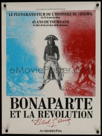 5y192 BONAPARTE ET LA REVOLUTION French 23x30 1972 Abel Gance's classic restored w/new scenes!