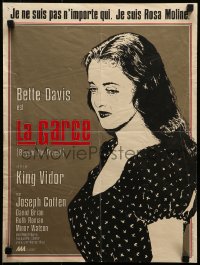 5y214 BEYOND THE FOREST French 16x21 R1980s King Vidor, close-up artwork of Bette Davis by Haddad!