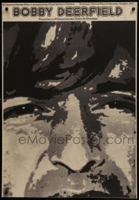 5y695 BOBBY DEERFIELD Polish 27x39 1980 close up art of F1 race car driver Al Pacino by Erol!