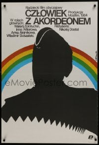 5y701 CHELOVEK S AKKORDEONOM Polish 27x39 1986 Nikolai Dostal, Jakub Erol art of soldier!