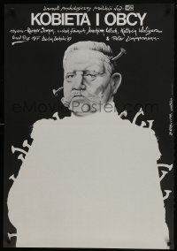 5y719 DIE FRAU UND DER FREMDE Polish 26x38 1986 Rainer Simon, Jakub Erol art of Paul von Hindenburg!