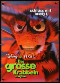 5y122 BUG'S LIFE group of 2 German 17x24s 1999 Walt Disney Pixar CG cartoon, ladybug & grasshopper!