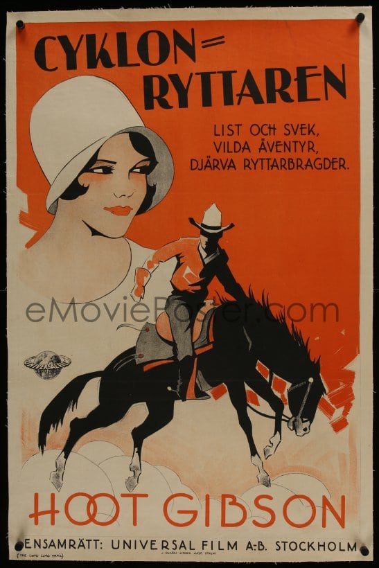 eMoviePoster.com: 6a129 LONG LONG TRAIL linen Swedish 1930 art of ...