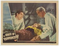 6b184 HOUSE OF FRANKENSTEIN LC 1944 Boris Karloff & J. Carroll Naish with Elena Verdugo on table!