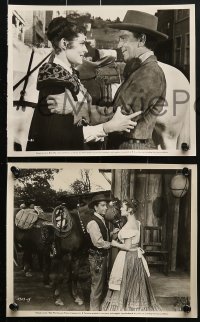 6d552 RAIDERS 7 8x10 key book stills 1952 Conte & Lindfors, last furious days of gold mine wars!