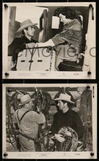 6d749 RAWHIDE 4 8x10 stills 1951 Tyrone Power, sexy Susan Hayward, Hugh Marlowe