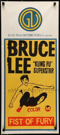 6k557 CHINESE CONNECTION Aust daybill R1970s Jing Wu Men, kung fu master Bruce Lee