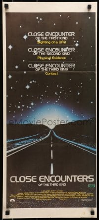 6k562 CLOSE ENCOUNTERS OF THE THIRD KIND Aust daybill 1977 Steven Spielberg sci-fi classic!