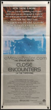 6k563 CLOSE ENCOUNTERS OF THE THIRD KIND S.E. Aust daybill 1980 Spielberg classic with new scenes!