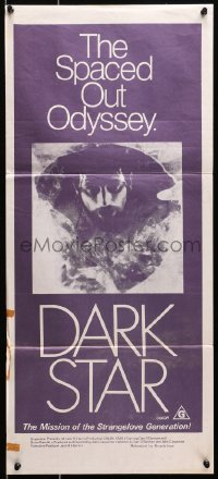 6k585 DARK STAR Aust daybill 1975 John Carpenter & Dan O'Bannon, the spaced out odyssey!