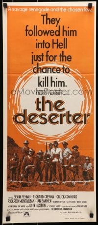 6k593 DESERTER Aust daybill R1970s Richard Crenna, Chuck Connors, Montalban, spaghetti western!