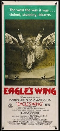 6k609 EAGLE'S WING Aust daybill 1979 Martin Sheen, wonderful Native American winged horse artwork!