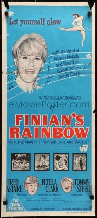 6k634 FINIAN'S RAINBOW Aust daybill 1968 Fred Astaire, Petula Clark, directed by Francis Ford Coppola!