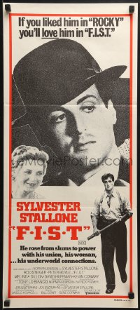 6k622 F.I.S.T. Aust daybill 1977 great images of Sylvester Stallone, Melinda Dillon!