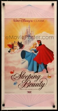 6k912 SLEEPING BEAUTY Aust daybill R1987 Walt Disney cartoon fairy tale fantasy classic!