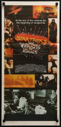 6k927 STAR TREK II Aust daybill 1982 The Wrath of Khan, Leonard Nimoy, William Shatner