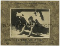 6k084 WOMAN IN THE MOON French LC 1929 Lang & von Harbou's Frau im Mond, hand reaching for boy!