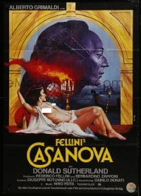 6k280 FELLINI'S CASANOVA German 33x47 1977 Il Casanova di Federico Fellini, sexy Peltzer art!