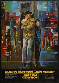 6k361 MIDNIGHT COWBOY German R1980 Dustin Hoffman, Jon Voight, John Schlesinger classic!