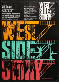 6k416 WEST SIDE STORY German R1980s Academy Award winning classic musical, wonderful art!