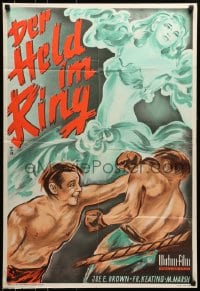 6k417 WHEN'S YOUR BIRTHDAY German 1950 wacky Joe E. Brown, cool boxing artwork!