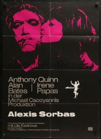 6k418 ZORBA THE GREEK German R1982 Anthony Quinn, Irene Papas, Alan Bates, Michael Cacoyannis