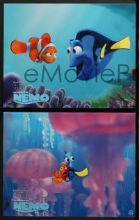 6k111 FINDING NEMO 10 French LCs 2003 best Disney & Pixar animated fish movie, underwater images!