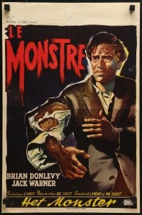 6p224 CREEPING UNKNOWN Belgian 1956 Hammer horror, wacky monster, Val Guest's Quatermass Xperiment!