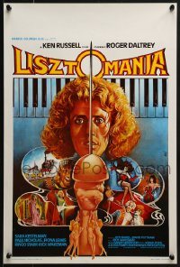 6p245 LISZTOMANIA Belgian 1975 Ken Russell directed, Roger Daltrey, wild phallic imagery in art!