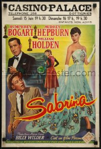 6p262 SABRINA Belgian 1955 Audrey Hepburn, Humphrey Bogart, William Holden, Wilder, different!