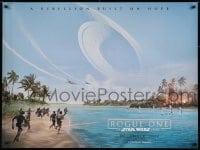 6p648 ROGUE ONE teaser DS British quad 2016 Star Wars Story, Jones, great use of horizontal format!