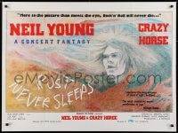 6p650 RUST NEVER SLEEPS British quad 1981 Neil Young, great different art by Patience Owen!