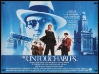 6p671 UNTOUCHABLES British quad 1987 Kevin Costner, Robert De Niro, Sean Connery, Brian De Palma