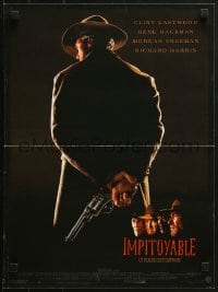 6p439 UNFORGIVEN French 15x20 1992 classic image of gunslinger Clint Eastwood with his back turned