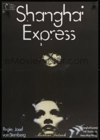 6p117 SHANGHAI EXPRESS German R1970 Josef von Sternberg, image of Marlene Dietrich and clock!